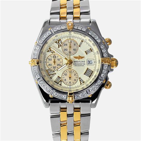 breitling with factory diamonds mens|breitling diamond bezel men's watch.